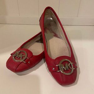 Michael Kors Red Ballet Flats size 6.5